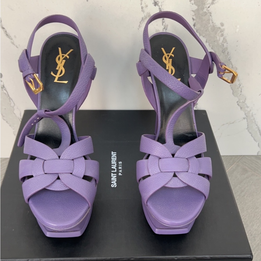 YSL lavender platform heels – size US 9.5